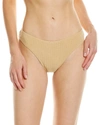 Weworewhat Classic Scoop Bikini Bottom In Beige
