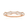 Ross-simons Baguette Diamond Ring In 14kt Rose Gold