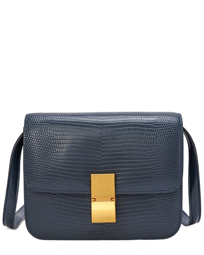 Tiffany & Fred Leather Crossbody In Blue