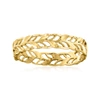Ross-simons Italian 14kt Yellow Gold Openwork Leaf Ring