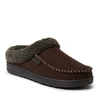 Dearfoams Men's Brendan Microsuede Moc Toe Clog Slippers Men's Shoes In Brown