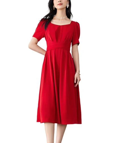 Ounixue Ounixe Midi Dress In Red