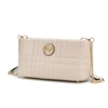 Mkf Collection By Mia K Giada Vegan Leather Women's Shoulder Handbag In Beige