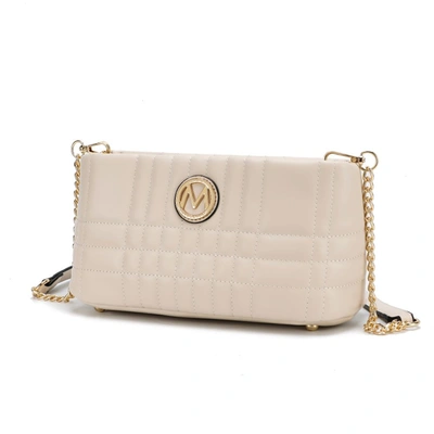 Mkf Collection By Mia K Giada Vegan Leather Women's Shoulder Handbag In Beige