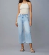 Dl1961 - Women's Susie High Rise Tapered Jeans In Jet Stream Distressed In Blue