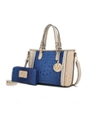 Mkf Collection By Mia K Lizza Croco Embossed Tote In Blue