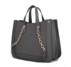Mkf Collection By Mia K Stella Vegan Leather Women's Tote Bag In Grey