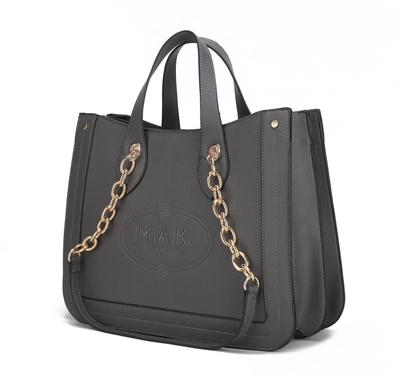 Mkf Collection By Mia K Stella Vegan Leather Women's Tote Bag In Grey