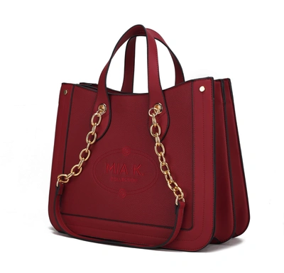 Mkf Collection By Mia K Stella Vegan Leather Women's Tote Bag In Red