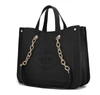 Mkf Collection By Mia K Stella Vegan Leather Women's Tote Bag In Black