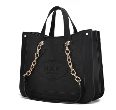 Mkf Collection By Mia K Stella Vegan Leather Women's Tote Bag In Black