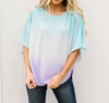 CES FEMME MIDDLE GROUND OMBRE TOP IN AQUA/LAVENDER OMBRE