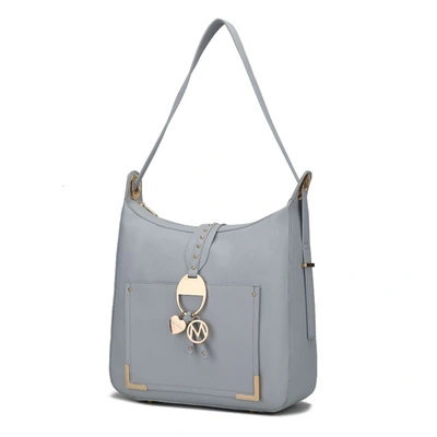 Mkf Collection By Mia K Dinorah Vegan Leather Hobo Handbag In Grey