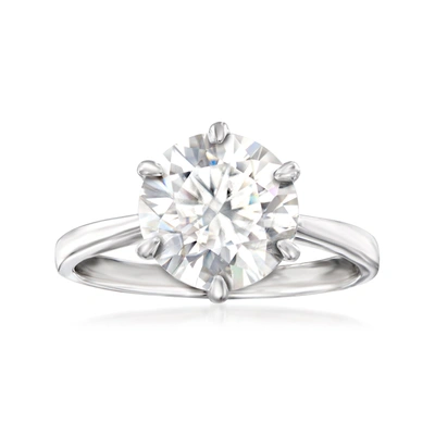 Ross-simons Moissanite Solitare Ring In Sterling Silver