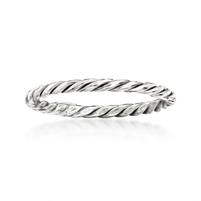 Ross-simons 18kt White Gold Rope Ring