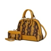 Mkf Collection By Mia K Frida Satchel And Wallet Handbag - 2 Pieces In Yellow