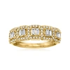 Ross-simons Diamond Ring In 14kt Yellow Gold In Silver