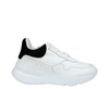 Alexander Mcqueen White Leather Suede Sneaker In White