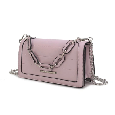 Mkf Collection By Mia K Dora Vegan Leather Crossbody Handbag For Women's In Purple