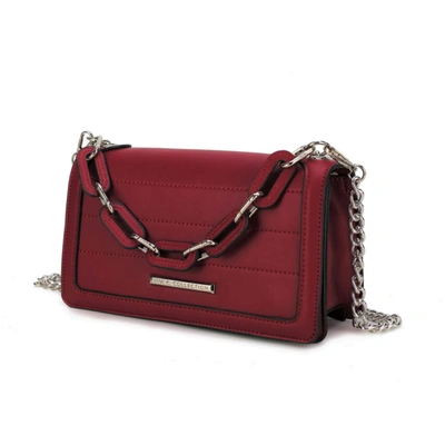 Mkf Collection By Mia K Dora Vegan Leather Crossbody Handbag For Women's In Red