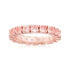 Ross-simons Morganite Eternity Band In 18kt Rose Gold Over Sterling In Pink