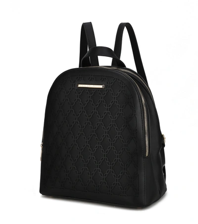 Mkf Collection By Mia K Sloane Vegan Leather Multi Compartment Backpack In Black