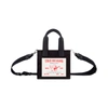 True Religion Mini Black Denim Tote In Black