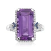 Ross-simons Amethyst, . Sapphire And . Diamond Ring In 14kt White Gold In Purple