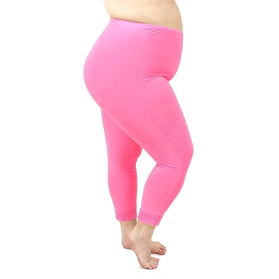 Undersummers By Carrierae Long Underwear Legging 28" In Pink