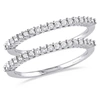 Mimi & Max 1/3ct Tdw Diamond 2-piece Anniversary Ring Set In Sterling Silver In Silver