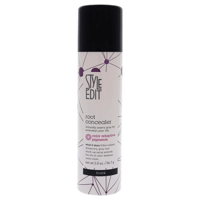Style Edit I0107515 2 oz Unisex Root Concealer Touch Up Hair Color Spray - Black