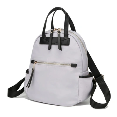 Mkf Collection By Mia K Greer Nylon Backpack In White