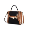 Mkf Collection By Mia K Flora Vegan Leather Crossbody Handbag In Black