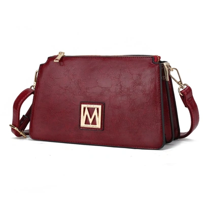 Mkf Collection By Mia K Domitila Vegan Leather Women's Shoulder Bag In Red