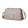 Mkf Collection By Mia K Domitila Vegan Leather Women's Shoulder Bag In Grey