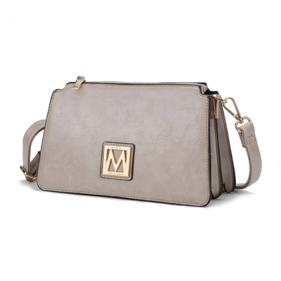 Mkf Collection By Mia K Domitila Vegan Leather Women's Shoulder Bag In Grey