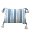 VIBHSA Linden Street Handwoven Corner Tassels Decorative Pillow, 14''X20''