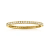 Rs Pure By Ross-simons Diamond Eternity Ring In 14kt Yellow Gold In Silver