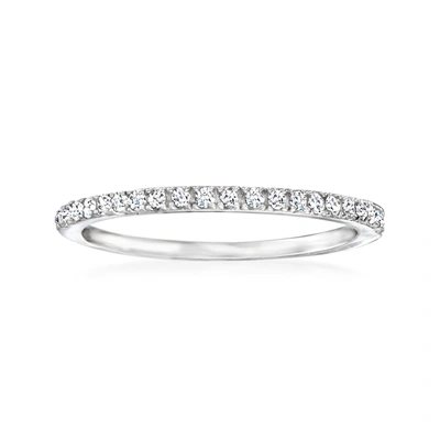 Rs Pure Ross-simons Diamond Ring In Sterling Silver