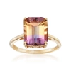 Ross-simons Ametrine Solitaire Ring In 14kt Yellow Gold