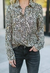 PINK MARTINI PANTHER LEOPARD PRINTED BLOUSE