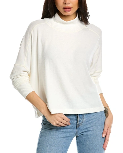 Michael Stars Frida Top With Lurex Stitching In Chalk