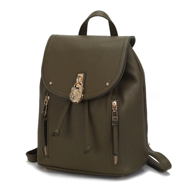Mkf Collection By Mia K Xandria Vegan Leather Women's Backpack In Green