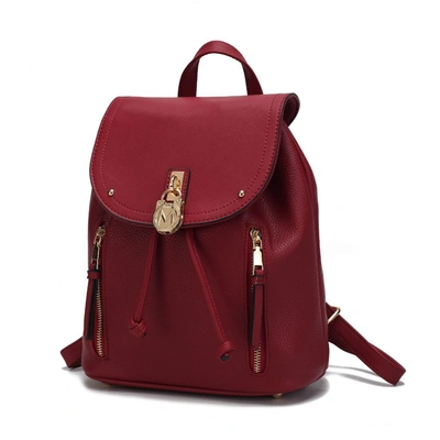 Mkf Collection By Mia K Xandria Vegan Leather Women's Backpack In Red
