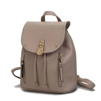 Mkf Collection By Mia K Xandria Vegan Leather Women's Backpack In Beige