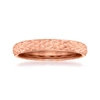 Ross-simons 18kt Rose Gold Quilted Textured Ring In Pink