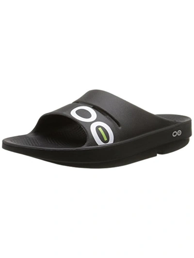 Oofos Mens  1500 In Black/white/black