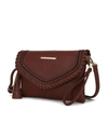 MKF COLLECTION REMI VEGAN LEATHER SHOULDER BAG IN COFFEE