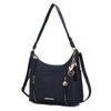 Mkf Collection By Mia K Ruby Vegan Leather Women's Shoulder Handbag In Blue