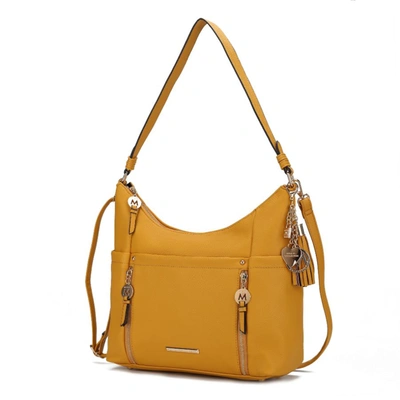 Mkf Collection By Mia K Ruby Vegan Leather Women's Shoulder Handbag In Yellow